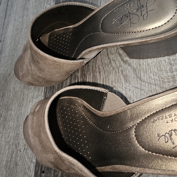 LifeStride soft system brown open toe flex sole sandal size 8.5M - Picture 5 of 9